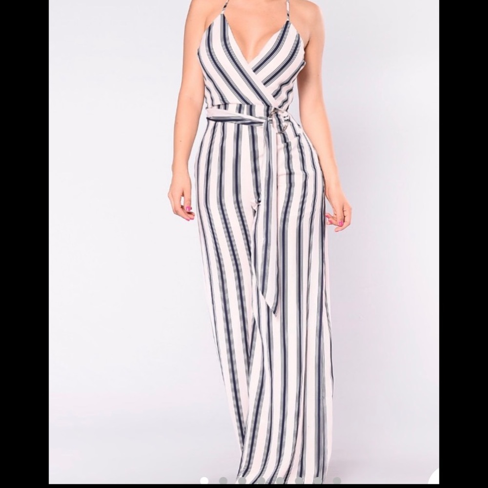 Mauve and Navy jumpsuit